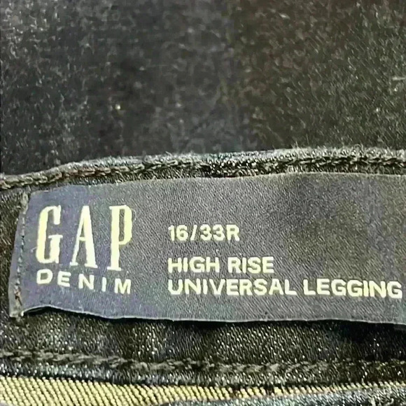 GAP Denim Women’s Jeans Size 16/33R Dark Wash High Rise Skinny/Leggings - Picture 2 of 8